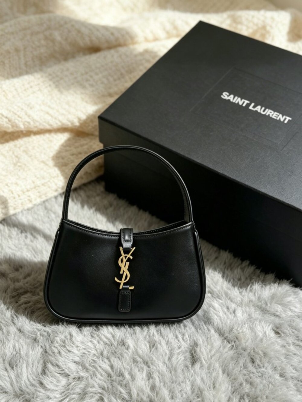 YSL Hobo Bag in Black